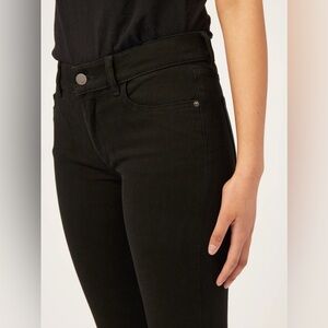 Like New! DL 1969 MARA STRAIGHT LEG MID RISE INSTASCULPT ANKLE Black Sz 29